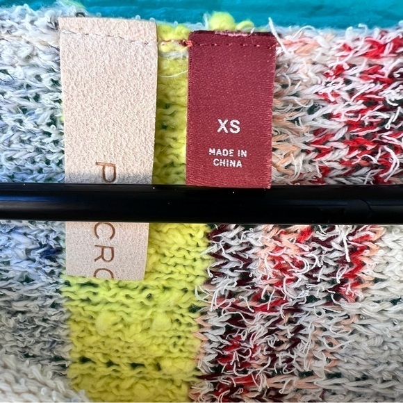 ANTHROPOLOGIE BEACH SIDE STRIPED LOOSE FIT OVERSIZED SWEATER TOP SIZE XS - Picture 5 of 9